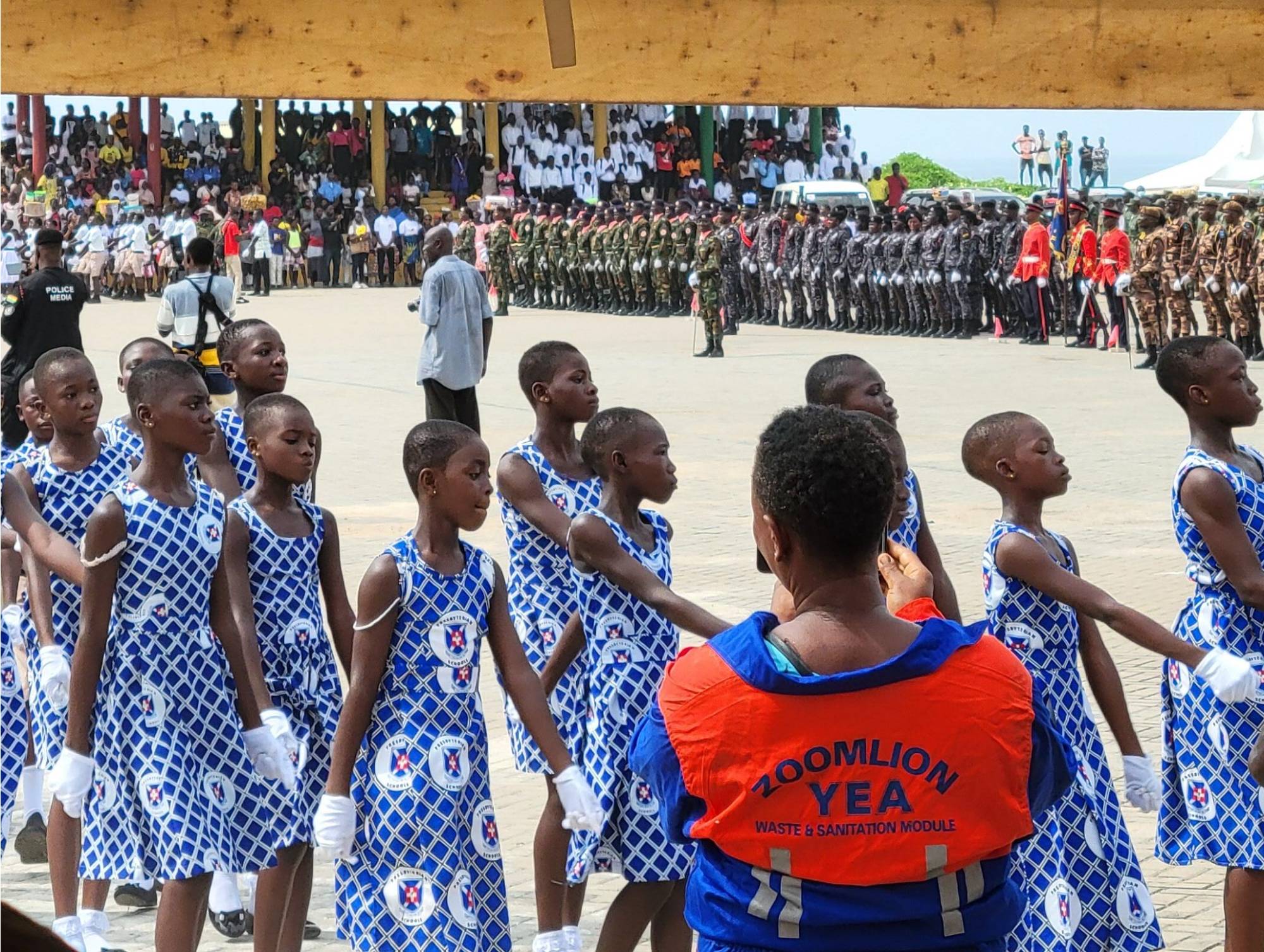 Ghana village of people at a ceremony
